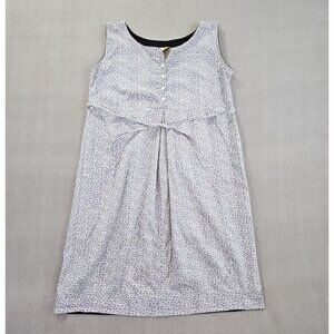 Studio Mom Sun Midi Dress Women's Large Blue Floral 100% Cotton EUC Countrycore